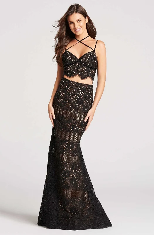 women's evening dressesEllie Wilde - EW118058SC Two Piece Fit and Flare Gown