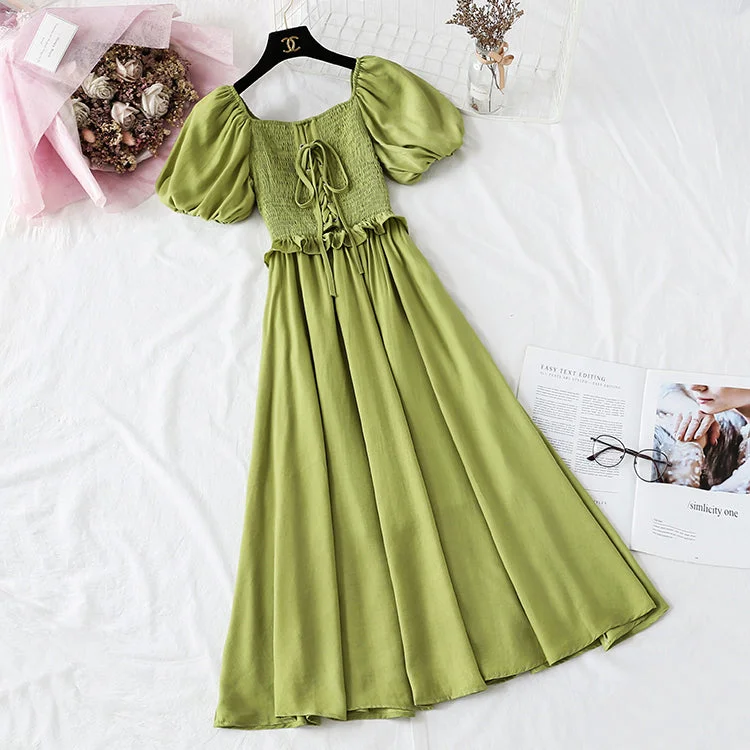 women's dressy skirtsFrench Platycodon grandiflorum long skirt fairy super fairy series  4137