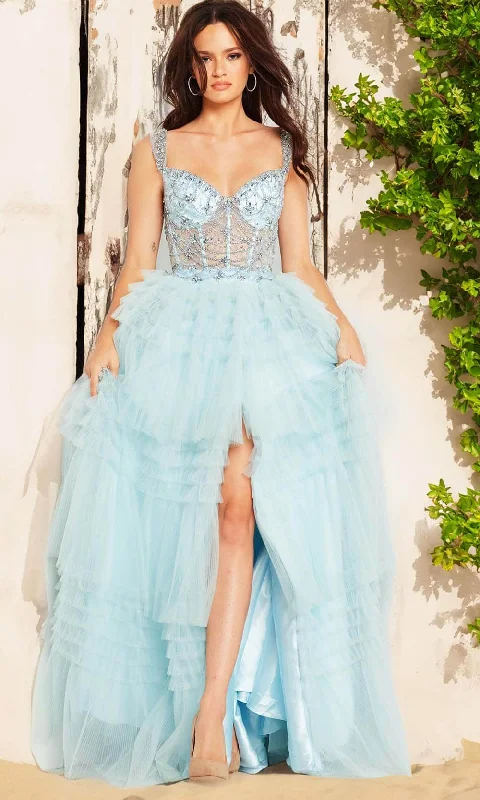 women's maximalist dressesJovani 37438 - Sweetheart Beaded Illusion Ballgown