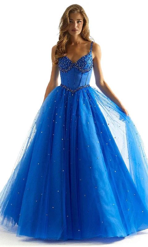 women's ethical fashion dressesMori Lee 49084 - Sweetheart Rhinestone Embellished Ballgown