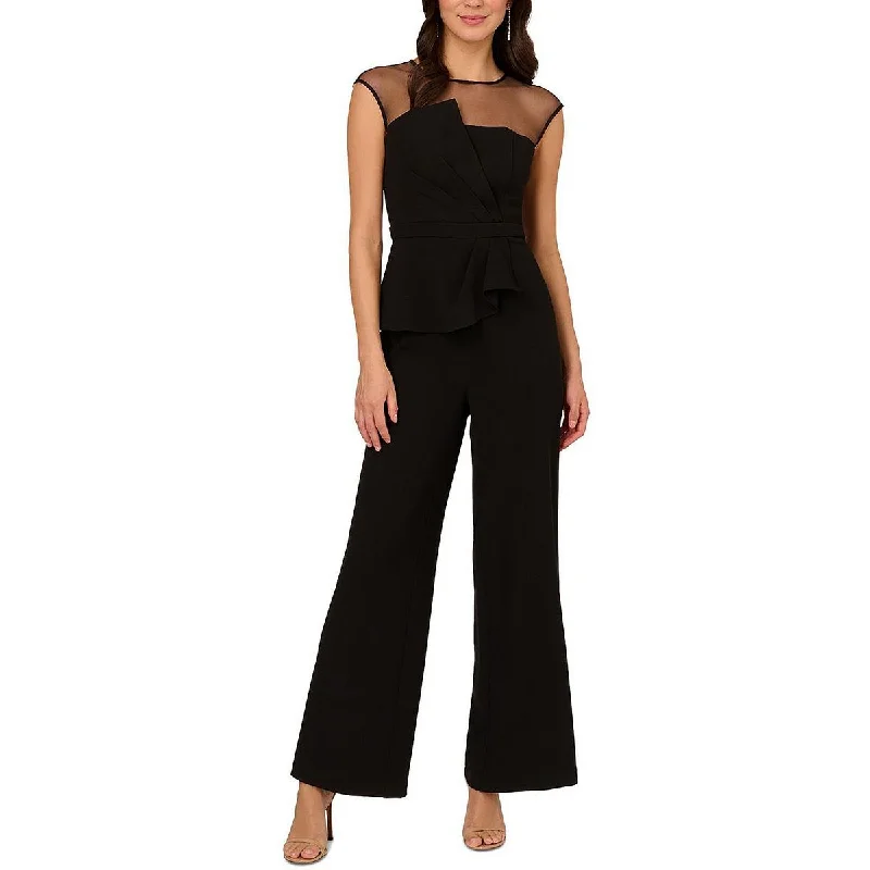 women's jumpsuits for stylish and functional fashionWomens Wide Legs Illusion Neck Jumpsuit