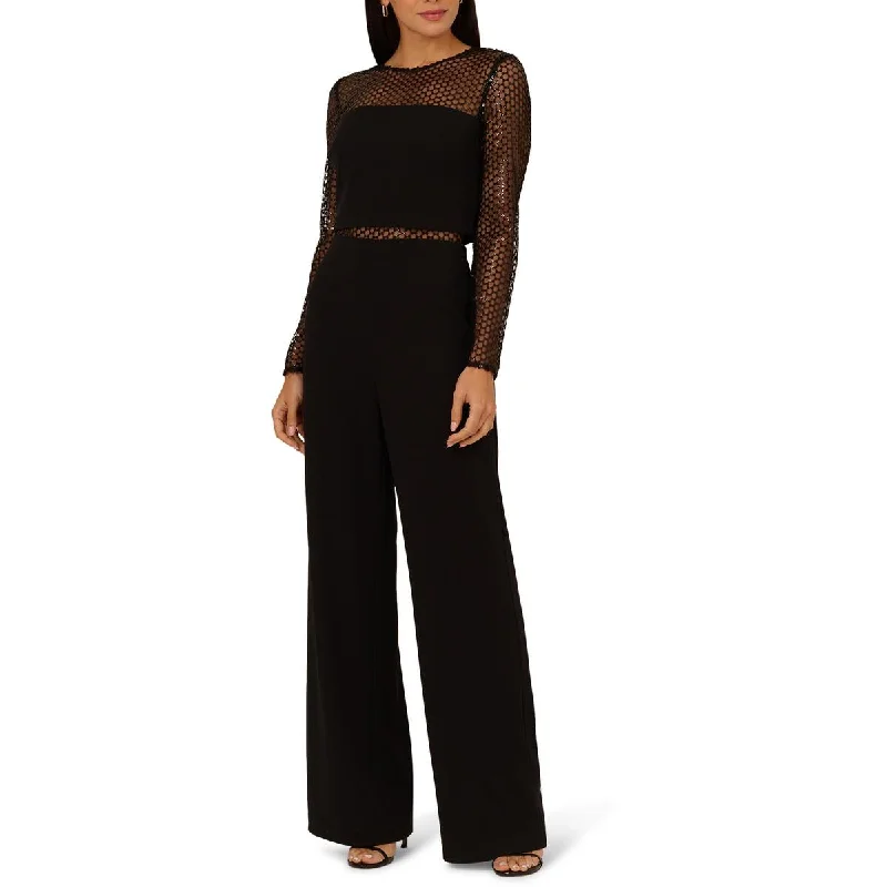 women's jumpsuits for fallWomens Sequined Mesh Jumpsuit