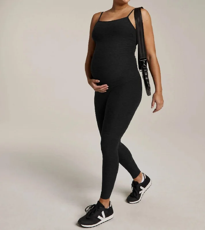 women's dressy jumpsuitsSpacedye Uplevel Maternity Jumpsuit In Darkest Night