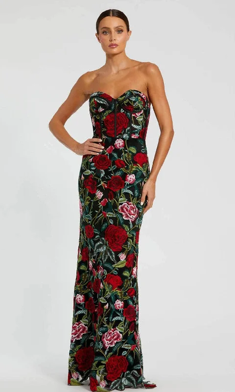 women's wedding guest dressesMac Duggal 20757 - Floral Sheath Evening Dress