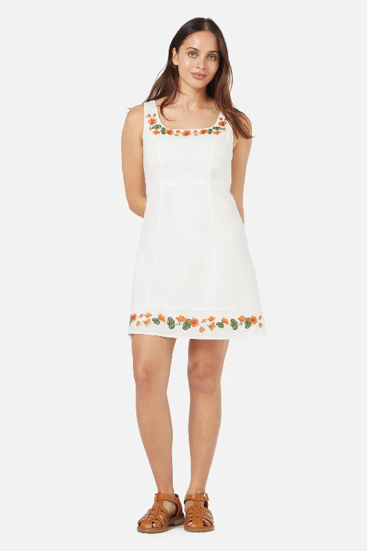 women's jumpsuits with pocketsNasturtium Embroidered Dress