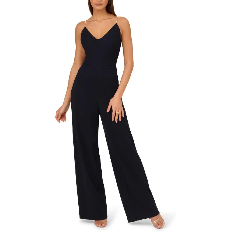 women's jumpsuits for date nightsWomens Knit Crepe Jumpsuit