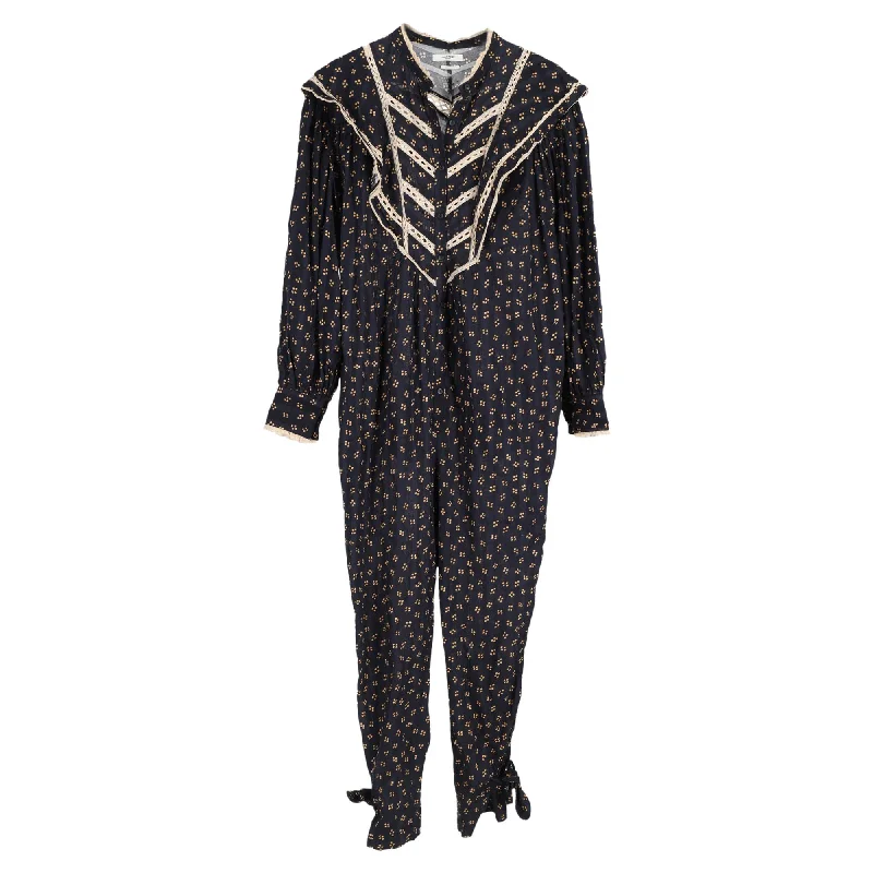 women's jumpsuits made of laceIsabel Marant Étoile Realia Jumpsuit in Floral Print Cotton