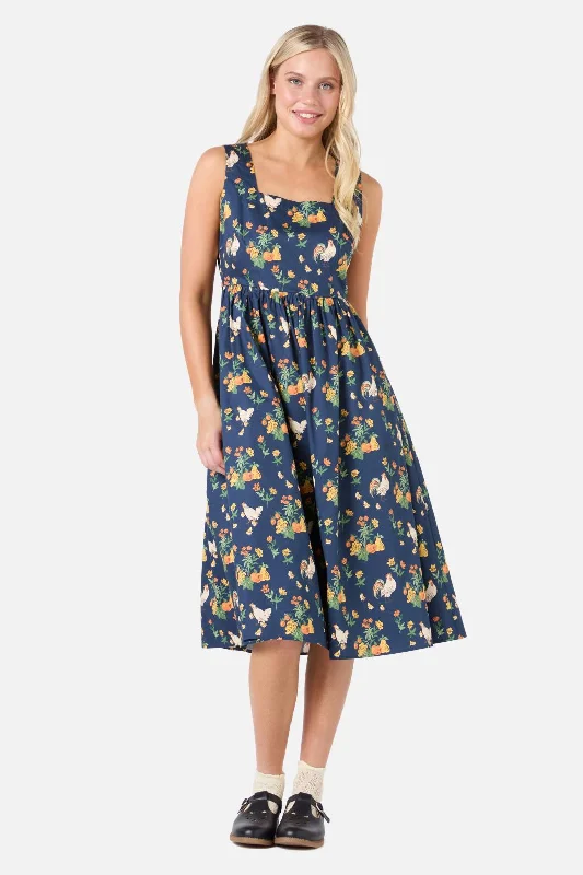 women's jumpsuits for summerChickens Midi Dress