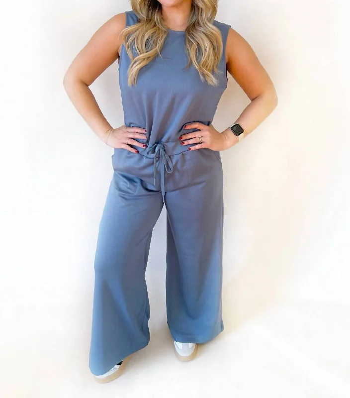 women's jumpsuits for affordable luxuryMeghan Scuba Jumpsuit In Slate