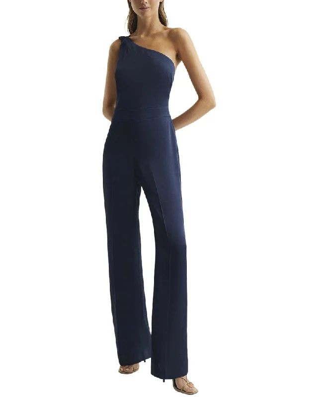 women's jumpsuits for travelReiss Lucinda Bridesmaid One Shoulder Jumpsuit