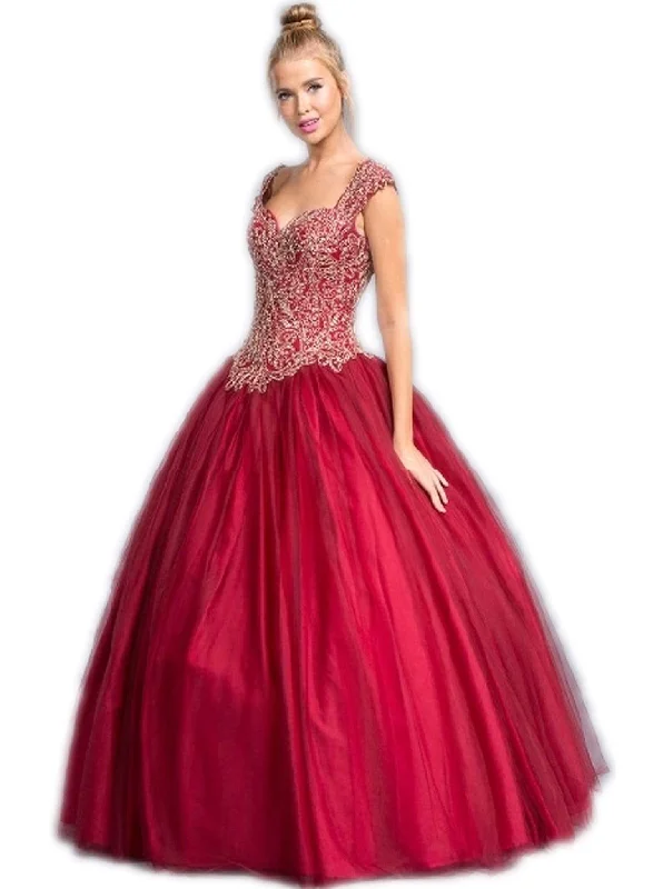 women's designer dressesTrevi Collection - Embellished Sweetheart Evening Ballgown