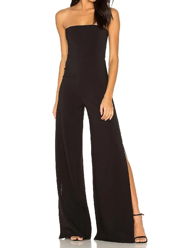 women's jumpsuits for glamorous eveningsGlamour Jumpsuit In Black