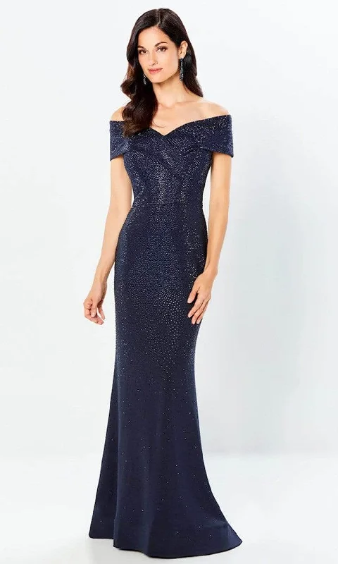 women's fair-trade dressesMontage by Mon Cheri - 220949 Embellished Off-Shoulder Evening Gown