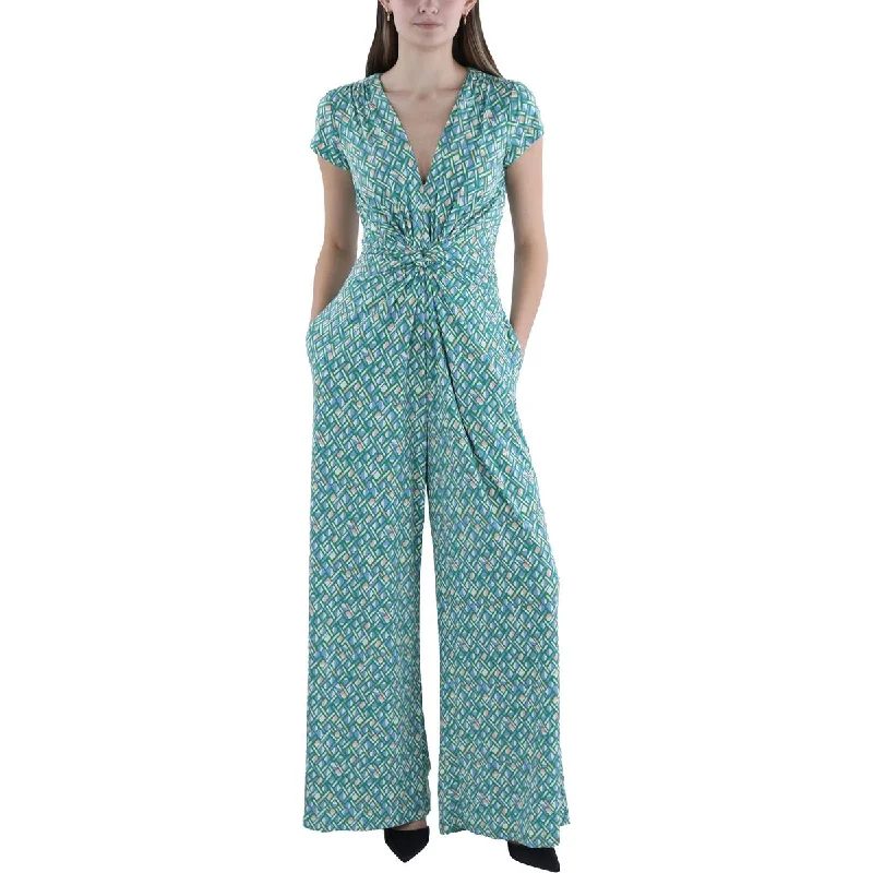 women's jumpsuits for summerWomens Printed Wide Leg Jumpsuit