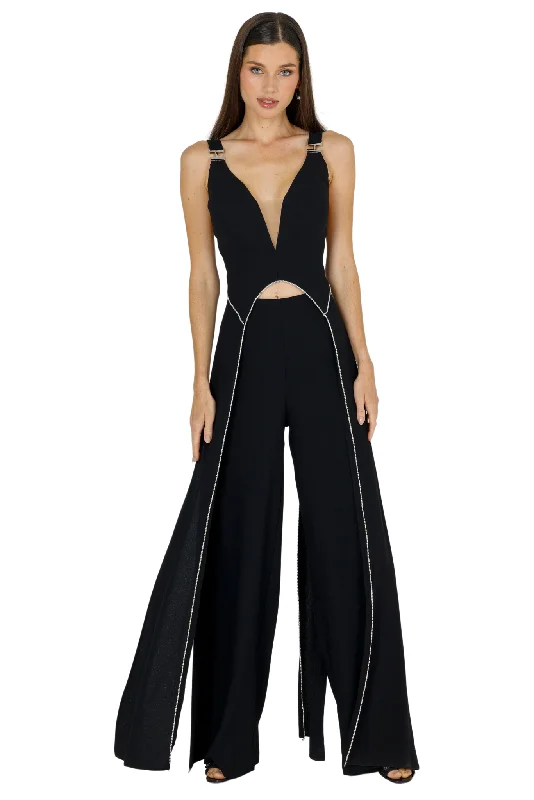 women's jumpsuits made of cottonKaterina Grace V-Neck Jumpsuit