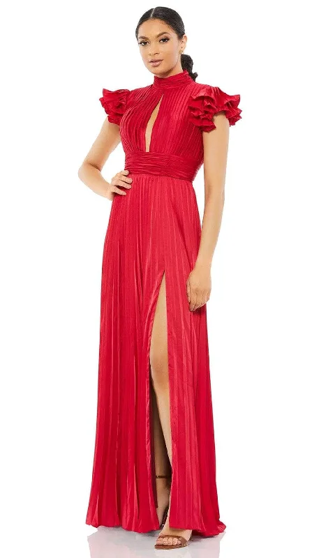 women's luxury dressesMac Duggal 26536 - Pleated Bodice High Neck Evening Dress