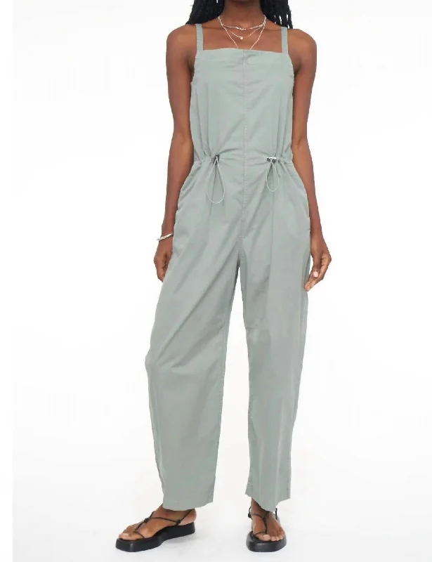 women's jumpsuits for cozy daysAdela Wide Leg Sleeveless Jumpsuit In Bluff