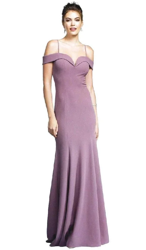 women's affordable dressesTrevi Collection Fitted Off Shoulder Evening Gown D160