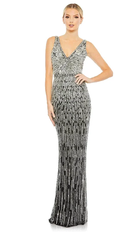 women's curve-hugging dressesMac Duggal 5483 - Sleeveless Sequin Evening Dress