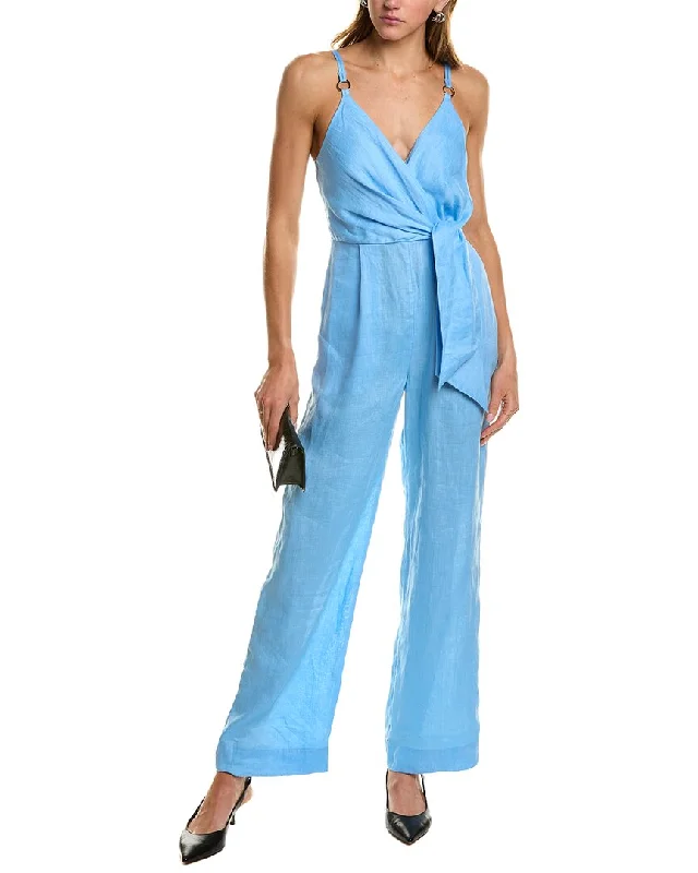 women's jumpsuits for winterReiss Emily Linen Jumpsuit