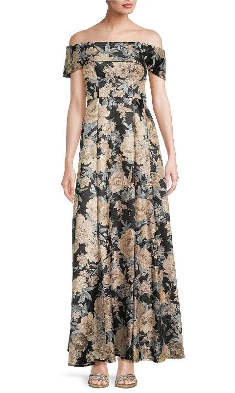 women's mini dressesAlex Evenings 8157026 - Floral Jacquard Evening Dress