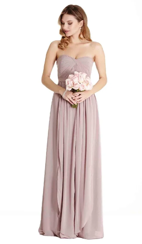 women's luxury dressesTrevi Collection - Strapless Ruched Sweetheart A-line Evening Dress