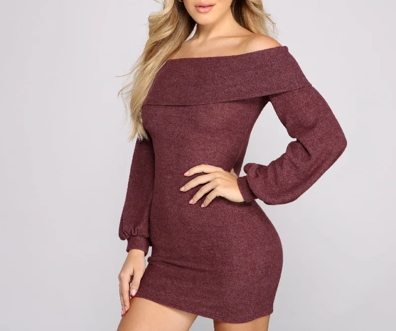 women's bespoke dressesMajor Crush Cozy Mini Dress