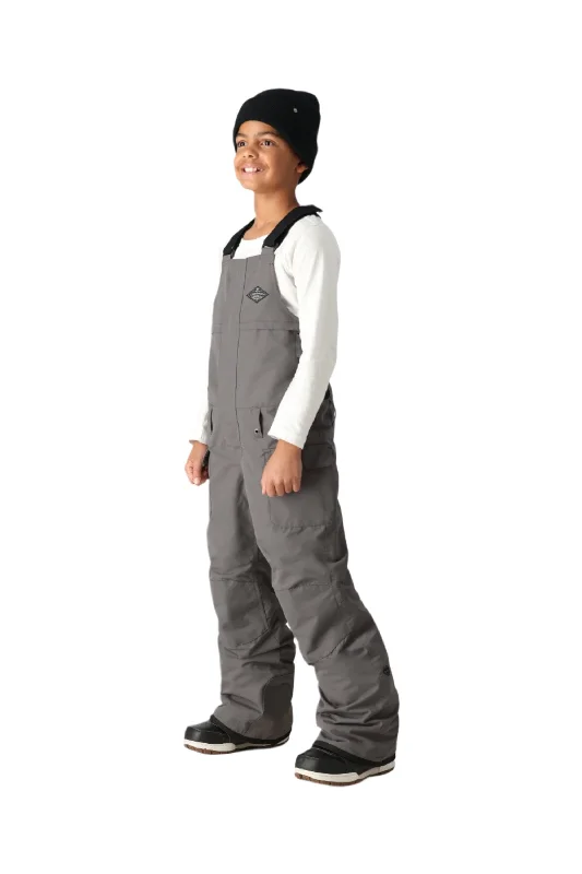 women's cargo pants686 Youth Frontier Insulated Bib Snowboard Pants Rhino Grey 2025