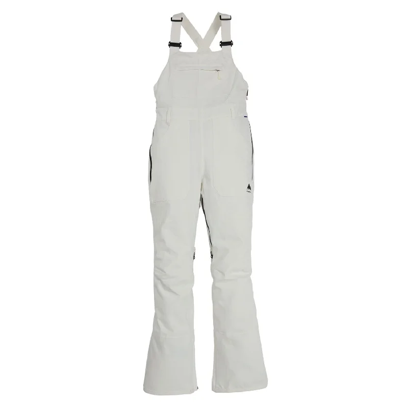 women's elastic waist pantsBURTON Women's Avalon Bib Snowboard Pants Stout White 2025