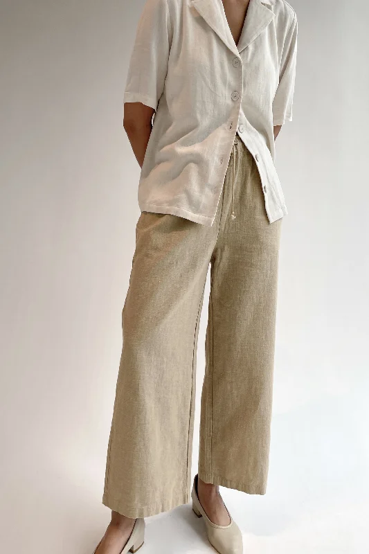 women's capri pantsRAMIE COTTON PANT