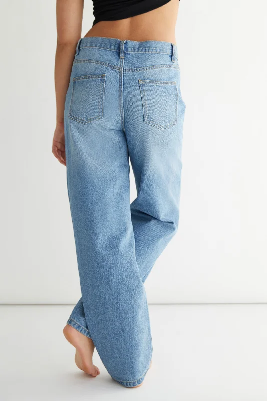 women's floral pantsRELAXED FIT JEANS