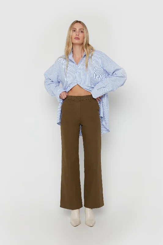 women's summer pantsRELAXED FIT TWILL PANT