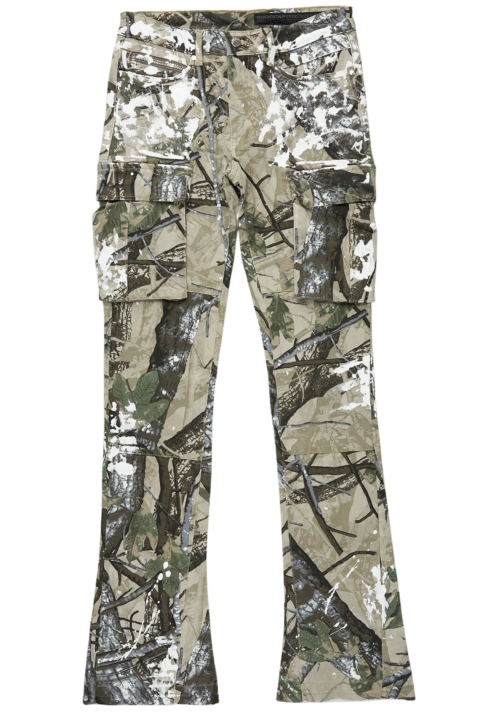 women's striped pantsDarth Tree Camo Painter Stacked Flare Jean