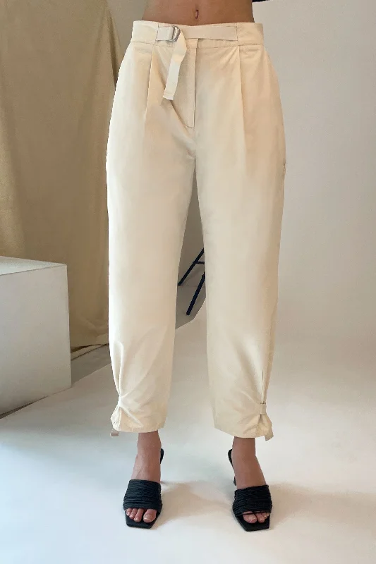 women's summer pantsTAPERED PANT WITH BELT