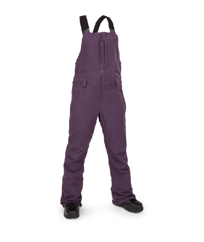 women's workout pantsVOLCOM Women's Swift Bib Overall Snowboard Pants Blackberry 2024