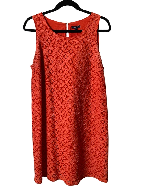 women's plus-size dressesDress Casual Short By Apt 9 In Orange, Size: L