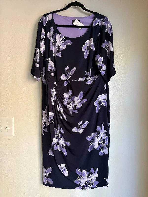 women's tall dressesDress Work By Connected Apparel In Blue, Size: 1x