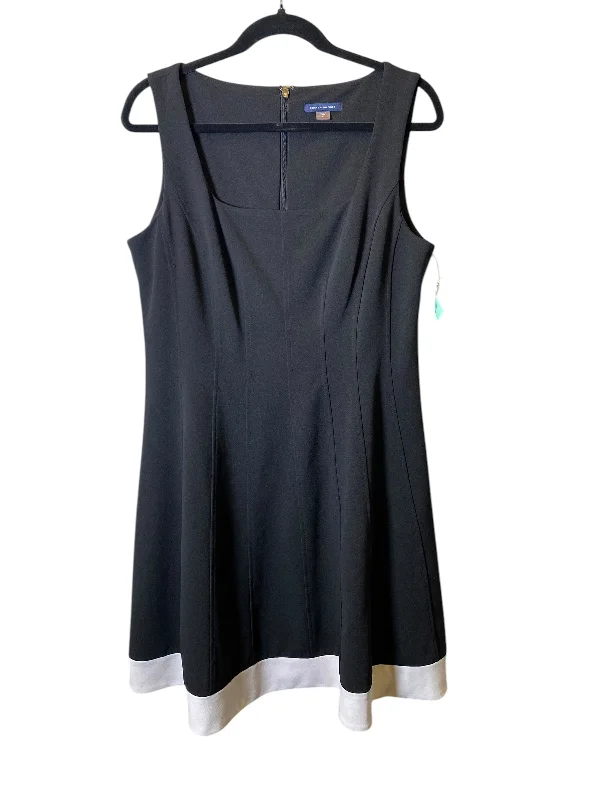 women's everyday dressesDress Work By Tommy Hilfiger In Black & White, Size: L