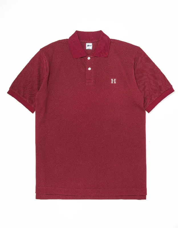 women's solid color dressesHARVARD POLO SHIRT - BURGUNDY