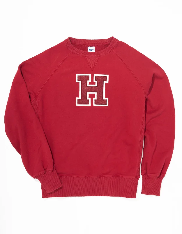 women's eco-friendly dressesHARVARD "H" SWEATSHIRT - BURGUNDY