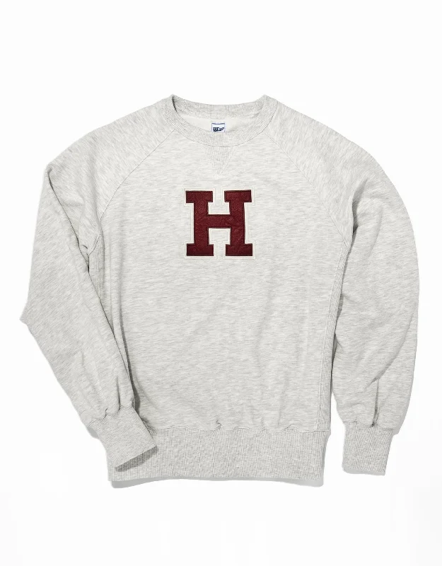 women's boho dressesHARVARD "H" SWEATSHIRT - GREY