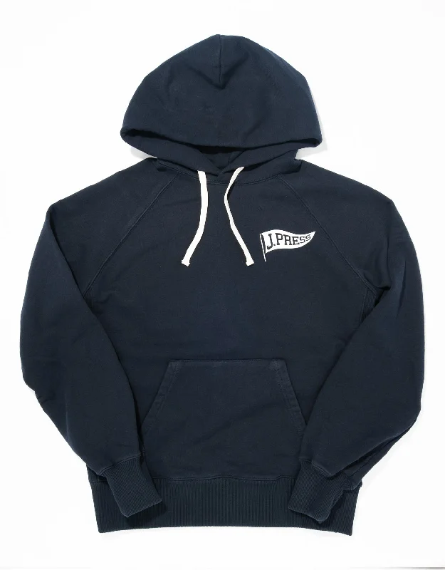 women's luxury dressesJ. PRESS HOODIE - NAVY