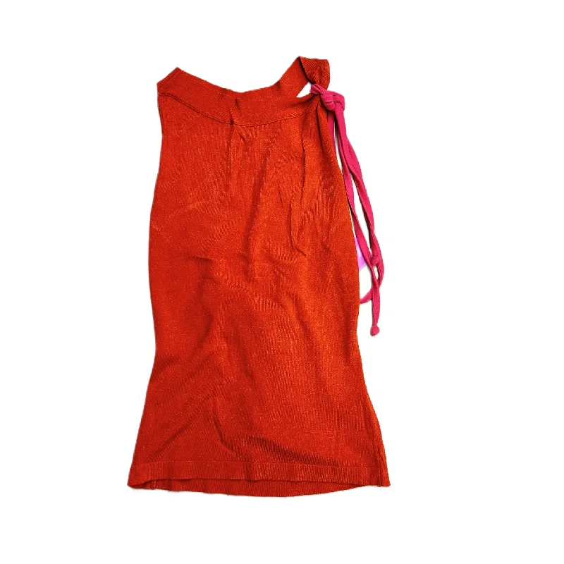 women's sustainable dressesOrange Top Sleeveless Luxury Designer By Dolce And Gabbana Size: Xs