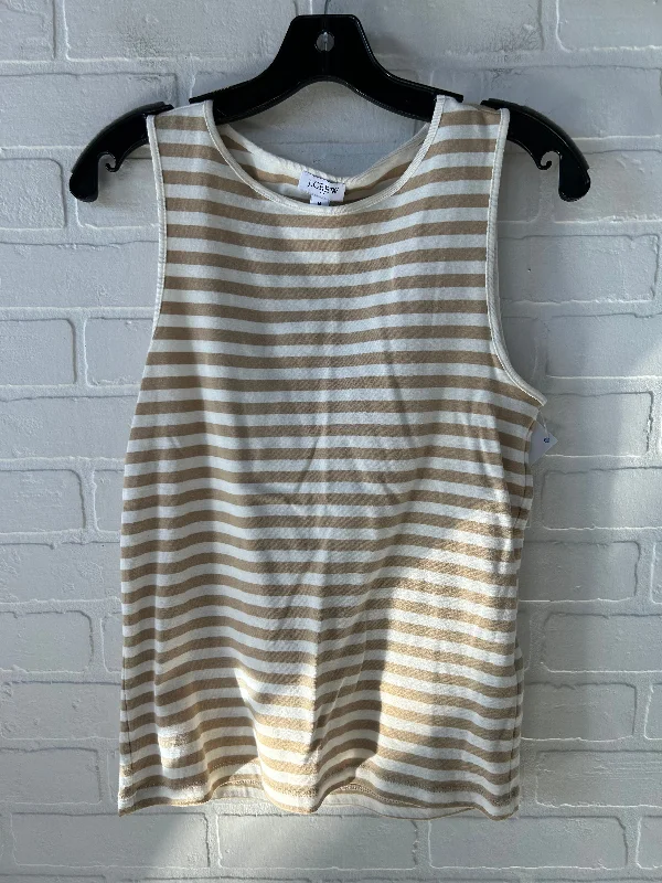 women's affordable dressesTop Sleeveless Basic By J. Crew In Cream & Tan, Size: M