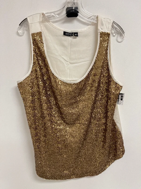 women's petite dressesTop Sleeveless By Ana In Gold, Size: 1x