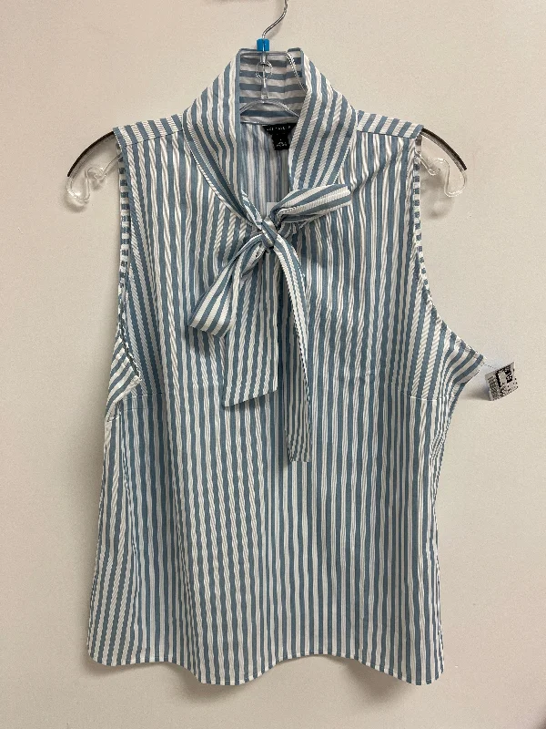 women's smart casual dressesTop Sleeveless By Ann Taylor In Striped Pattern, Size: L