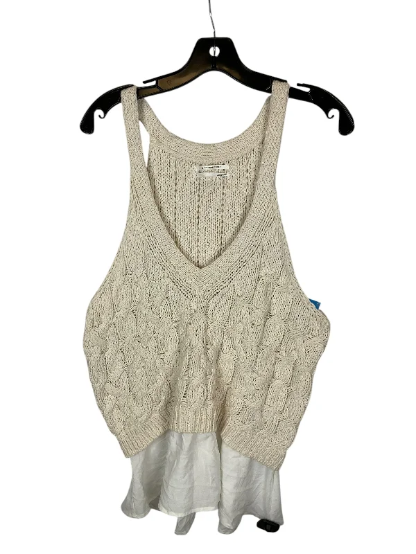 women's glam dressesTop Sleeveless By Anthropologie In Cream, Size: Xl