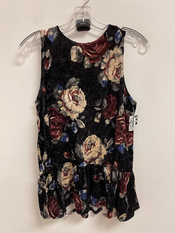 women's fashionable dressesTop Sleeveless By Ginger G In Floral Print, Size: L