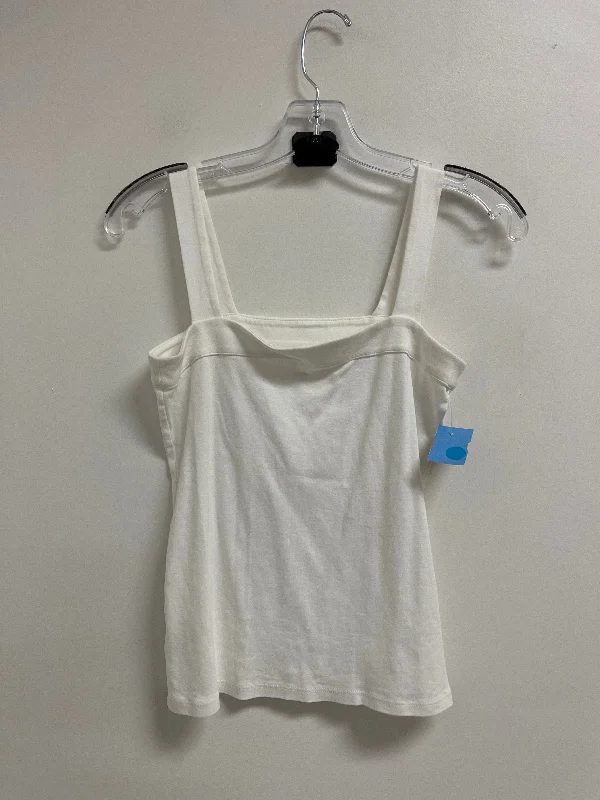 women's hourglass figure dressesTop Sleeveless By Loft In White, Size: S