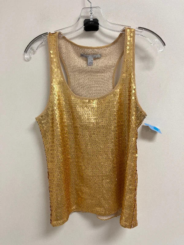 women's pastel dressesTop Sleeveless By Old Navy In Gold, Size: M